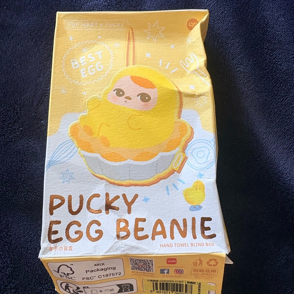 Pucky Egg Beanie Hand Towel Blind Box *SECRET*